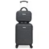SWISS KOPPER Set de 2 valises - BLUESTAR - BRAZILIA-H - 4 roues - Gris foncé