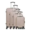 Set de 4 valises - BLUESTAR - MIAMI-M - 4 roues - Beige