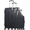 Hero - 4 Valises 4 roues simples Carpates -M 75/65/55/46 cm noires T.U