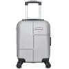 bluestar - valise cabine xxs abs miami 4 roues 46 cm - gris