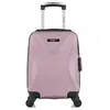 bluestar - valise cabine xxs abs garibaldi 4 roues 46 cm - rose dore