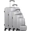 Non communiqué hero - set de 5 abs lipari-u 75 cm 4 roues - gris