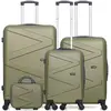 wave paris - set de 4 abs amazone-c 4 roues - kaki