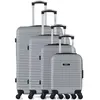 Bluestar - 4 Valises 4 roues simples Brazilia-M 75/65/55/46 cm grises T.U