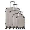 Bluestar - 4 Valises 4 roues simples Bucarest-M 75/65/55/46 cm beiges T.U