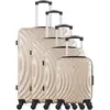 Hero - 4 Valises 4 roues Lagos-M 75/65/55/46 cm beiges T.U