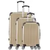 WAVE PARIS - SET DE 3 ABS/PC DENALI-B 4 Roues 75 cm - BEIGE