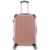 Wave Paris - valise weekend abs/pc denali 4 roues 65 cm - rose dore