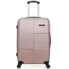 Bluestar - Valise Moyen Séjour 4 roues simples Miami 65 cm rose doré T.U