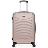 wave paris - valise weekend abs congo 4 roues 65 cm - rose dore