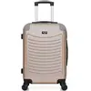 - valise cabine abs congo 4 roues 55 cm - beige