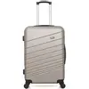 Non communiqué wave paris - valise grand format abs tigre 4 roues 75 cm - beige