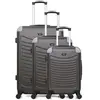 Set de 3 valises - WAVE PARIS - CONGO - 4 roues - Gris foncé