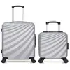 - lot de 2 - valise weekend et valise cabine xxs danube - gris
