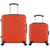 - lot de 2 - valise weekend et valise cabine xxs danube - orange