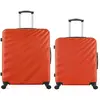- lot de 2 - valise grand format et valise weekend danube - orange