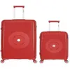 GENERIQUE obago - lot de 2 - valises grand format et cabine orion - rouge fonce