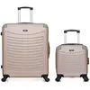 - lot de 2 - valise weekend et valise cabine xxs congo - beige