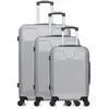 Set de 3 valises - WAVE PARIS - SELENGA - 4 roues - Gris