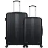 Hero - lot de 2 valises grand format et weekend abs lipari - noir