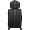 Hero - lot de 2 valises weekend et vanity abs lipari - noir