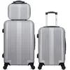 Hero - lot de 3 valises weekend, cabine et vanity abs lipari - gris