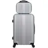 Hero - lot de 2 valises weekend et vanity abs lipari - gris