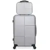 hero - lot de 2 valises weekend et vanity abs coronado - gris