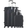 Set de 4 valises - BLUESTAR - CITE-M - 4 roues - Noir