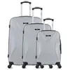 Bluestar - 3 Valises 4 roues simples Garibaldi 55/65/75 cm grises T.U