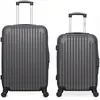 Hero - lot de 2 - valise weekend et valise cabine carpates - gris fonce