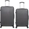 Hero - lot de 2 - valise grand format et valise weekend carpates - gri...