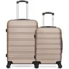Hero - lot de 2 valises weekend et cabine renoso - beige