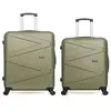 Wave Paris - Lot de 2 Valises grand format et weekend Amazone kaki OS