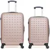 - lot de 2 valises weekend et cabine taurus - rose dore