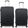 - lot de 2 - valise grand format et valise weekend taurus - noir