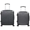 Wave Paris Lot de 2 valises Week-end et Cabine congo - noir