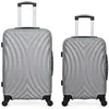 - lot de 2 valises weekend et cabine lagos - gris