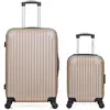 hero - lot de 2 - valise weekend et valise cabine xxs carpates - beige