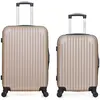 hero - lot de 2 - valise weekend et valise cabine carpates - beige