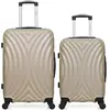 hero - lot de 2 - valise weekend et valise cabine lagos - beige