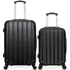 - lot de 2 valises weekend et cabine abs himalaya - noir