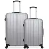 Lot de 2 - valise grand format et valise weekend fogo HERO - gris