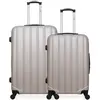Non communiqué hero - lot de 2 valises grand format et weekend abs himalaya - beige