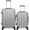 - lot de 2 valises weekend et cabine abs himalaya - gris