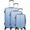 Hero - 3 valises 4 roues Fogo 55/65/75 cm doré bleu T.U