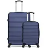 - lot de 2 - valise grand format et valise cabine renoso - marine