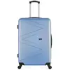 wave paris - valise grand format amazone 75 cm 4 roues - bleu dore