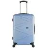wave paris - valise weekend amazone 65 cm 4 roues - bleu dore