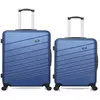 Wave Paris lot de 2 - valises grand format et weekend tigre - marine